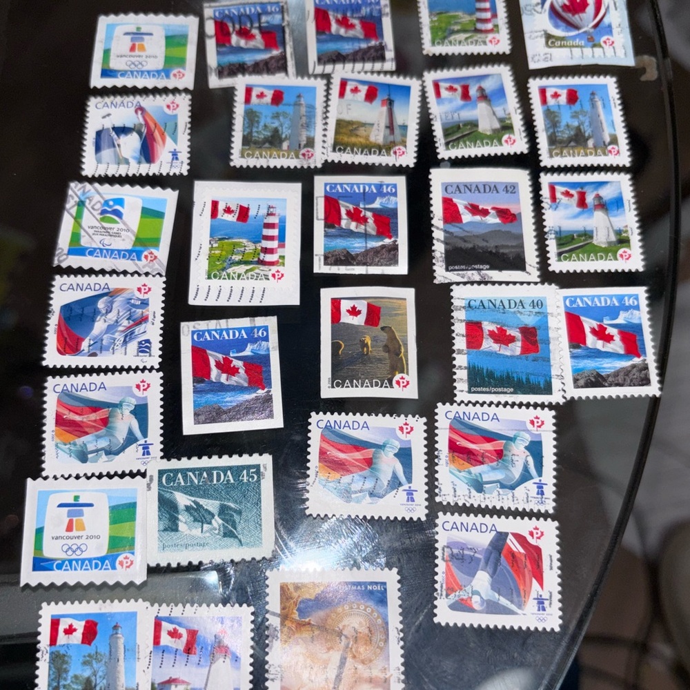 Canada Postage Stamps Vintage Assorted